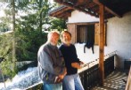 Roland et Colo sur la terrasse