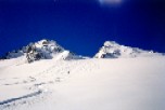 La descente g�niale depuis le col du Fl�ela Wisshorn